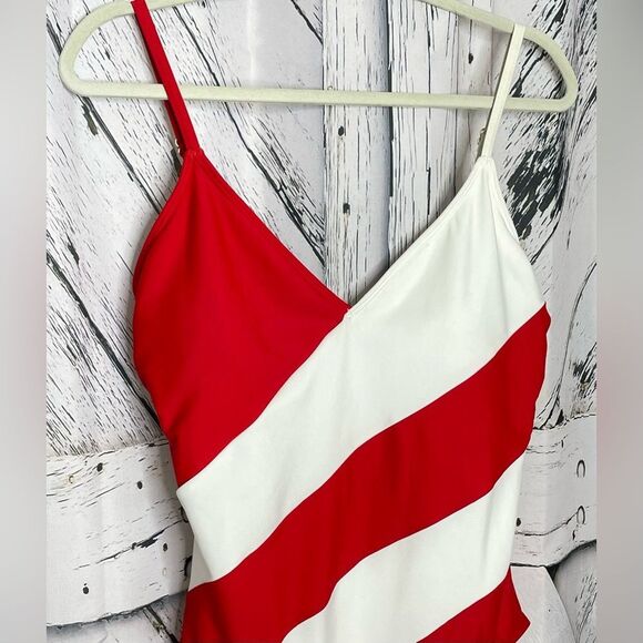 MICHAEL Michael Kors One Piece Swimsuit Striped 14 - Picture 3 of 8